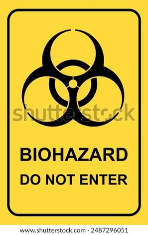 Biohazard symbol label vector illustration. Warning sign of virus. Biohazard icon. Biohazard symbol. isolated on white background