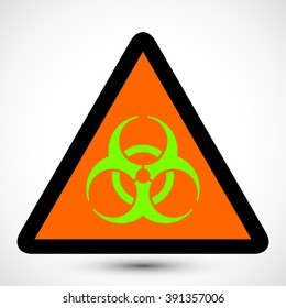Biohazard Symbol on background. Isolated illustration of biohazard symbol. Icon can be used as a poster, wallpaper, t-shirt design, or webdesign icons.