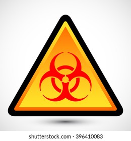 Biohazard Symbol on background. Isolated vector illustration of biohazard symbol. Icon can be used as a poster, wallpaper, t-shirt design, or webdesign icons.