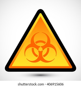 Biohazard Symbol on background. Isolated vector illustration of biohazard symbol. Icon can be used as a poster, wallpaper, t-shirt design, or webdesign icons.