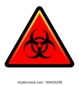 Biohazard Symbol on background. Isolated symbol illustrated on white background. Icon can be used as a poster, wallpaper, t-shirt design, or webdesign icons. Vector