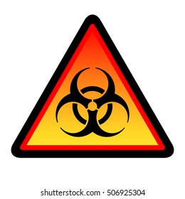 Biohazard Symbol on background. Isolated symbol illustrated on white background. Icon can be used as a poster, wallpaper, t-shirt design, or webdesign icons. Vector