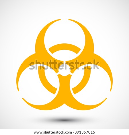 Biohazard Symbol on background. Isolated illustration of biohazard symbol. Icon can be used as a poster, wallpaper, t-shirt design, or webdesign icons.