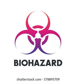 Biohazard Symbol Over White Stock Vector (royalty Free) 578895709 