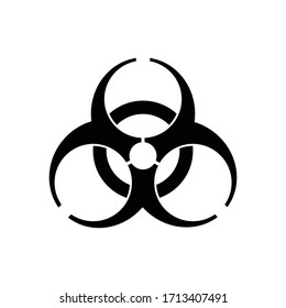 Biohazard symbol, sign of biological threat alert . Vector illustration
