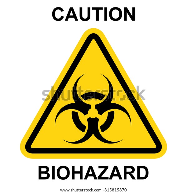 Biohazard Symbol Sign Biological Threat Alert Stock Vector (Royalty ...