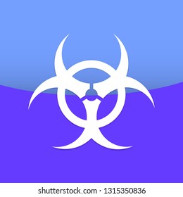 biohazard symbol. vector illustration