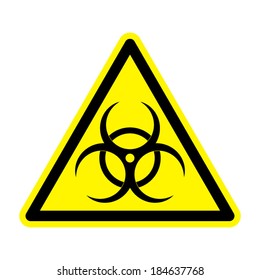 Biohazard symbol vector sign