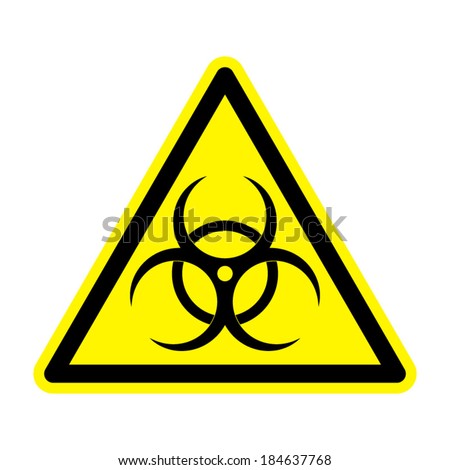 Biohazard symbol vector sign