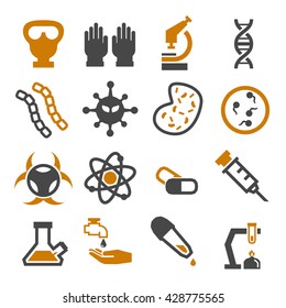 biohazard, toxic icon set