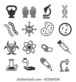 biohazard, toxic icon set
