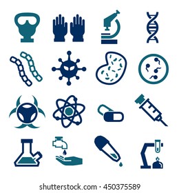 biohazard, toxic icon set