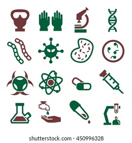 biohazard, toxic icon set