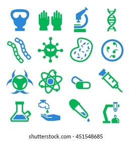 biohazard, toxic icon set