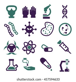biohazard, toxic icon set