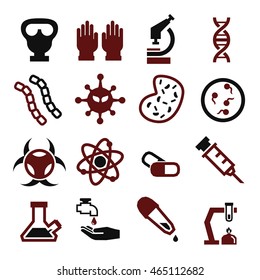 biohazard, toxic icon set