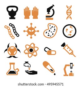 biohazard, toxic icon set