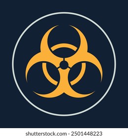 Biohazard trendy icon deceptive abstract vector illustration colorful artwork beautiful design.eps