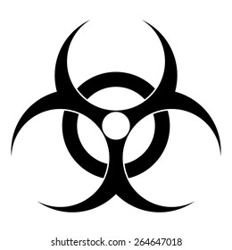 Biohazard. Vector icon.