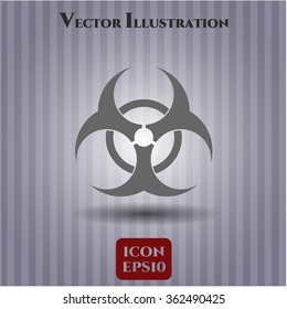Biohazard vector icon