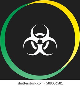 Biohazard vector  icon