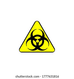 Biohazard vector icon for eps 10