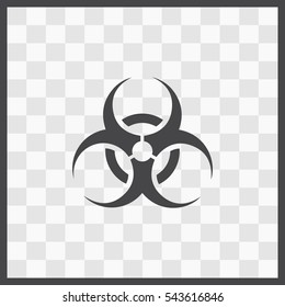 Biohazard vector icon. Isolated illustration. Business picture.