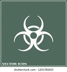 Biohazard vector icon, symbol