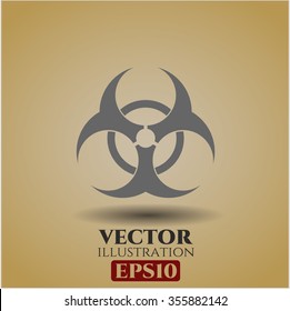Icono o símbolo del vector de riesgo biológico