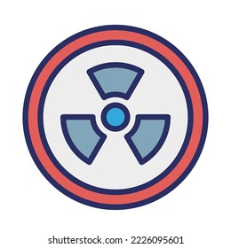 Biohazard Vector Icon which can easily modify or edit

