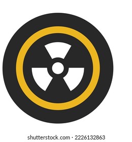 Icono de vector de riesgo biológico que puede modificar o editar fácilmente
