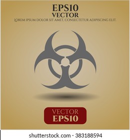 Símbolo de vector de riesgo biológico