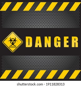 biohazard warning sign and label