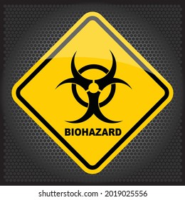 biohazard warning sign and label