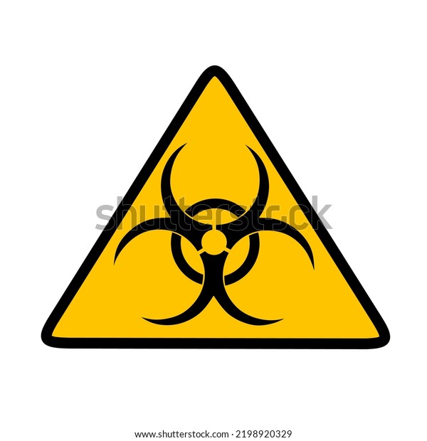 Biohazard Warning Sign Simple Design Stock Vector (Royalty Free ...