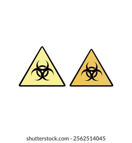 biohazard warning sign triangle symbol