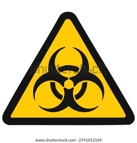 Biohazard Warning Sign Vector Illustration
