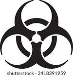 Biohazard warning symbol instant digital download eps