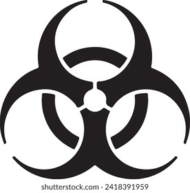 Biohazard warning symbol instant digital download eps