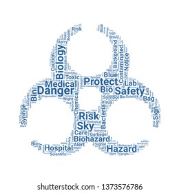 biohazard word cloud. tag cloud about biohazard