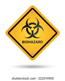 biohazard yellow sign, danger zone