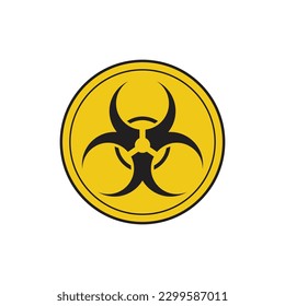 Biohazardous Substance Icon Vector Design.