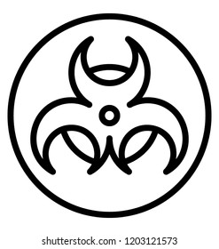 Biohazards symbol for protection from disaster 