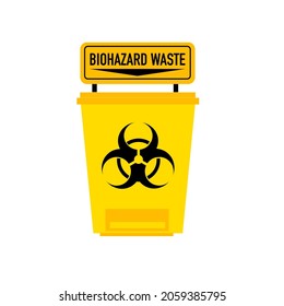 Biohazards waste illustration, Biohazards garbage illustration.