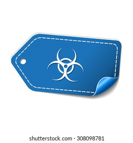 Biohazrd Sign blue Vector Icon Design