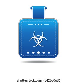 Biohazrd Sign blue Vector Icon Design
