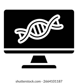 Estilo De La Negrita Del Icono De La Bioinformática Para Los Diversos Propósitos Del Diseño