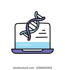 Bioinformatics icon vector stock illustration