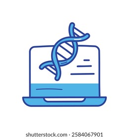 Bioinformatics icon vector stock illustration