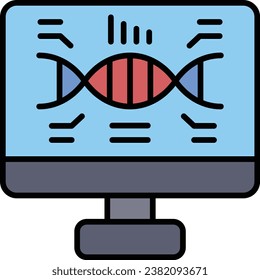 Bioinformatics vector icon. Can be used for printing, mobile and web applications.